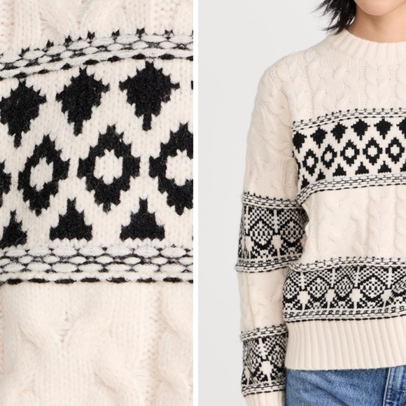 Line & Dot Montana Faire Isle Sweater  Montana Faire Isle Sweater - Picture 3 of 4